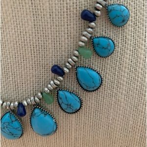 Chaps Costume Turquoise Southwestern Necklace